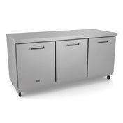 Kelvinator KCHUC72R-32 (738334) 3-solid Hinged Door Undercounter Refrigerator