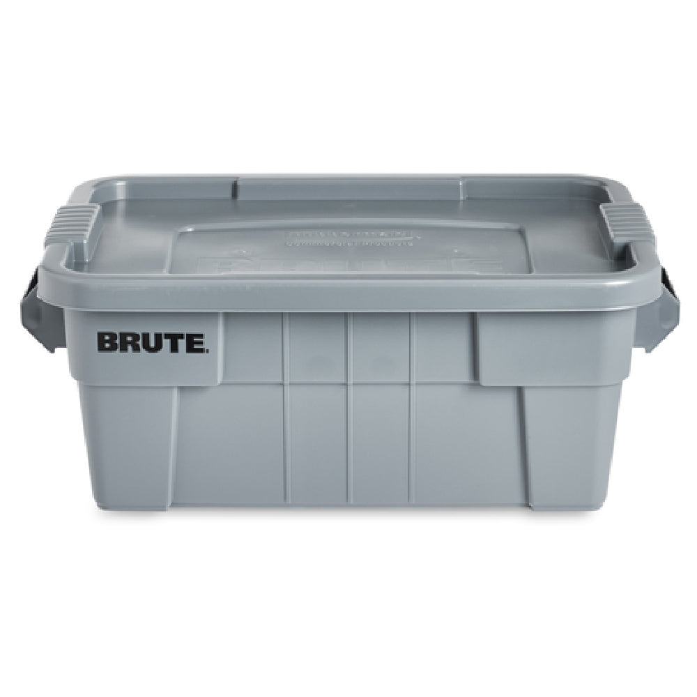 Rubbermaid FG9S3000GRAY BRUTE® Tote With Lid 14 Gallon Capacity 16-1/2" X 27-7/8" X 10-7/10"
