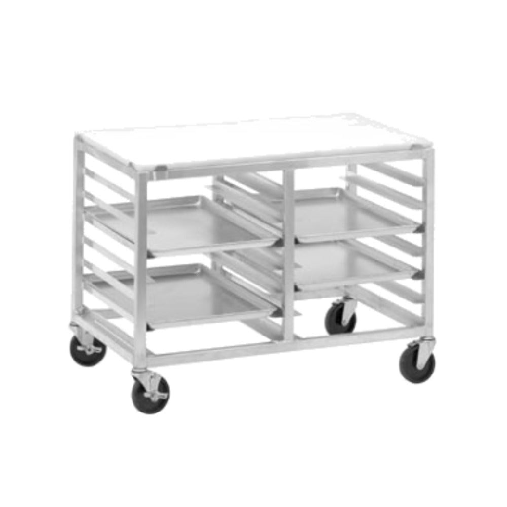 Channel DS2410/P Bun Pan Rack Work Table Double Section Angle Slides