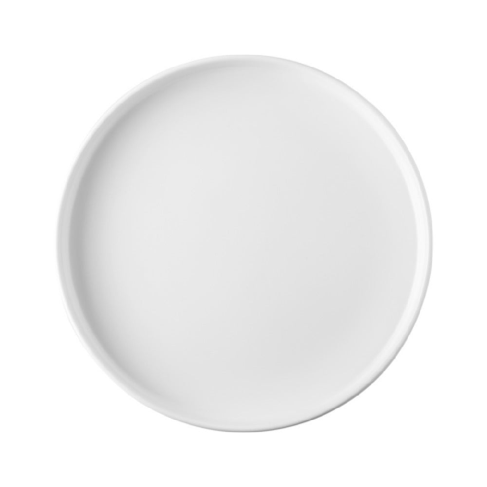 CAC China XHDS-16-W Hudson Plate 10-7/8"dia. X 1-1/8"H Round
