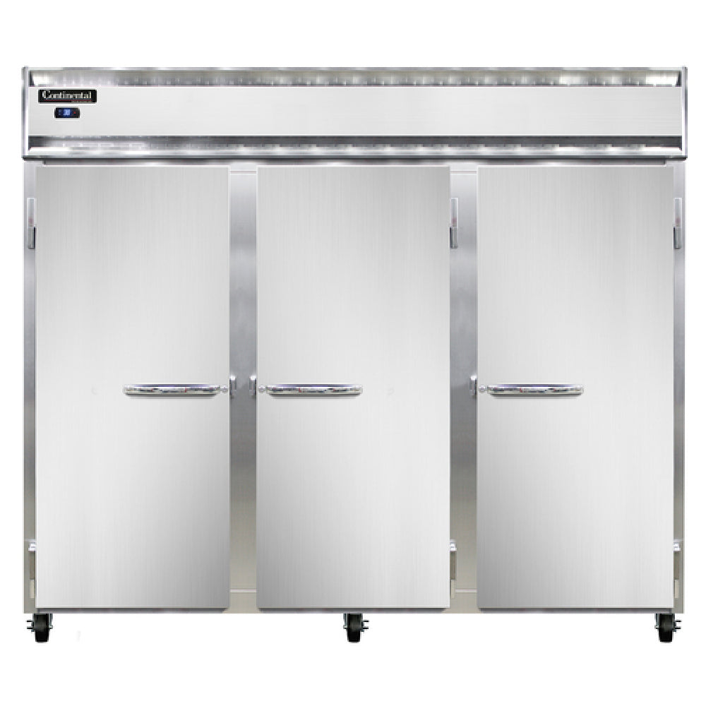 Continental Refrigerator 3RESN Extra-Wide Refrigerator Reach-in 85-1/2"W