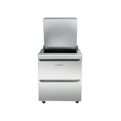 Traulsen USD6024DD-0300-SB Dealer's Choice Compact Prep Table Refrigerator With Low Profile Flat Cover