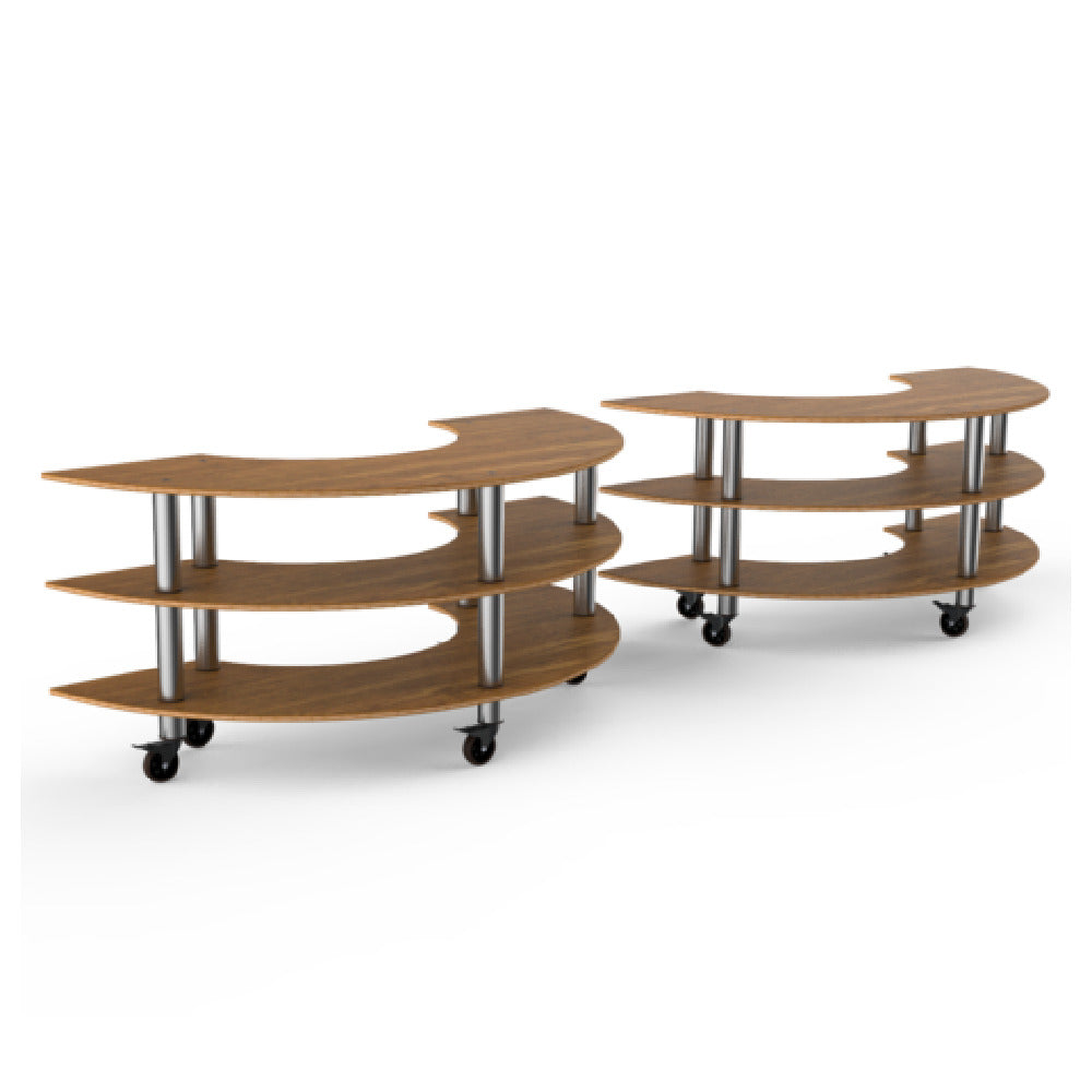 Steelite MGCMSA04BSXW - W Station, 163.0" X 41.0" X 35.0", Modular