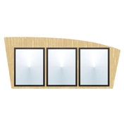 Hubert 38070 - Menu Board, 3-pocket, Wall-mount