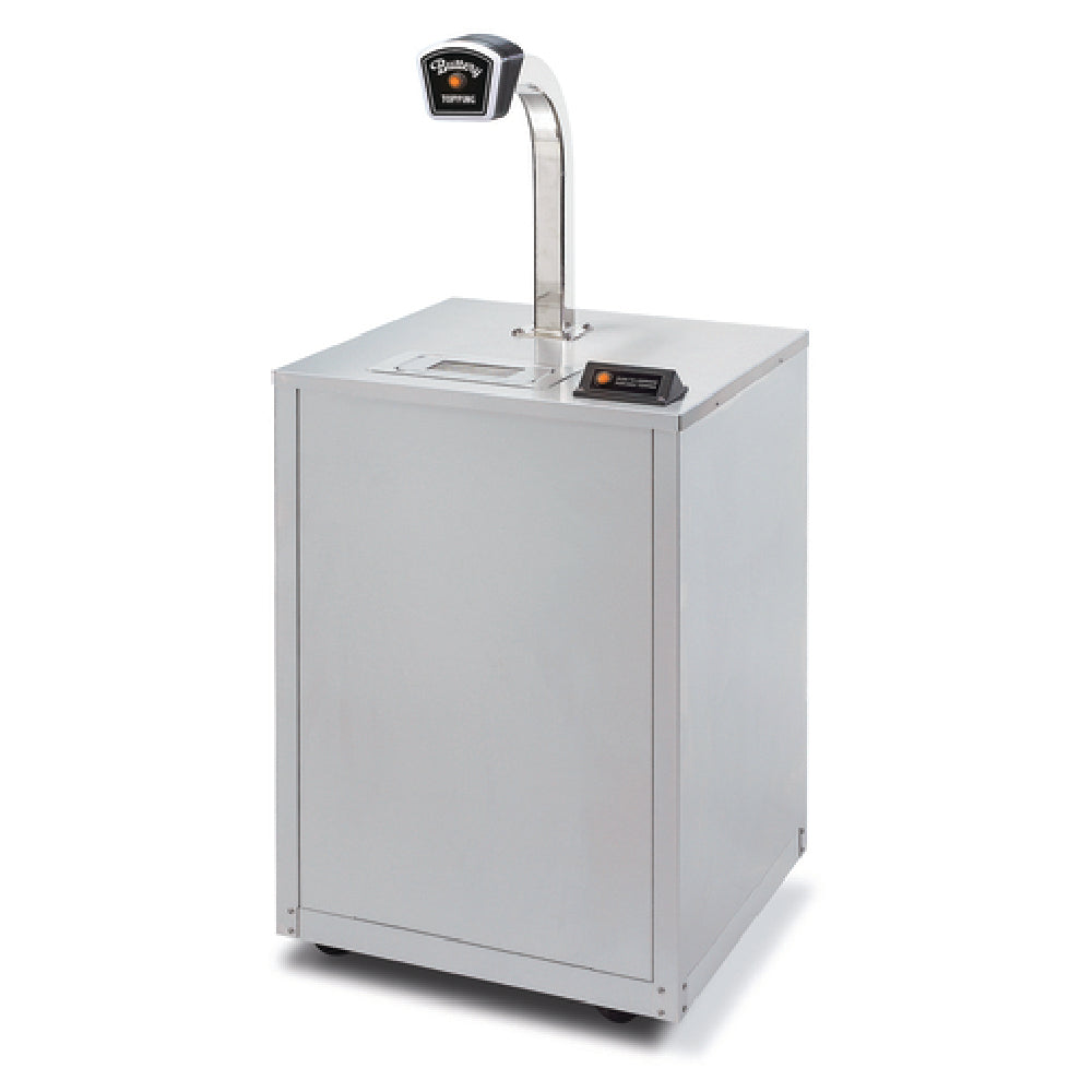Gold Medal 2495-00-210 Stainless Steel Base For Single Pedestal Topping Dispenser (sold Separately)
