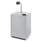 Gold Medal 2495-00-210 Stainless Steel Base For Single Pedestal Topping Dispenser (sold Separately)