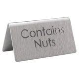 Service Ideas 1C-BF-NUTS-MOD Beverage ID Tent "Nuts" 1-1/2"H X 3"W