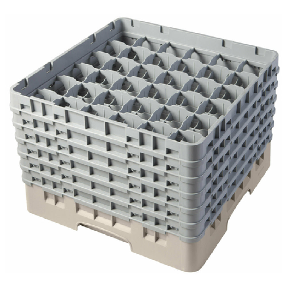 Cambro 36S1114184 Camrack® Glass Rack With (6) Soft Gray Extenders Full Size