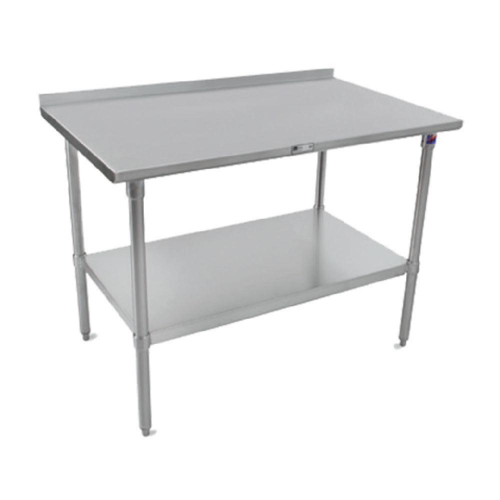 John Boos ST6R1.5-3060SSW Work Table 60"W X 30"D 16/300 Stainless Steel Top With 1-1/2"H Rear Up-turn