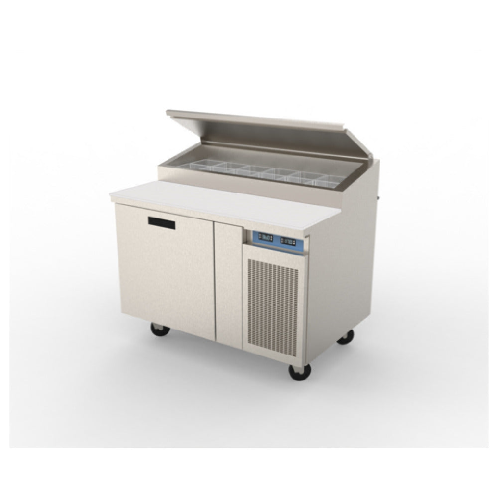 Randell 8148N-290-PCB Refrigerated Raised Rail Prep Table One-section 48" W