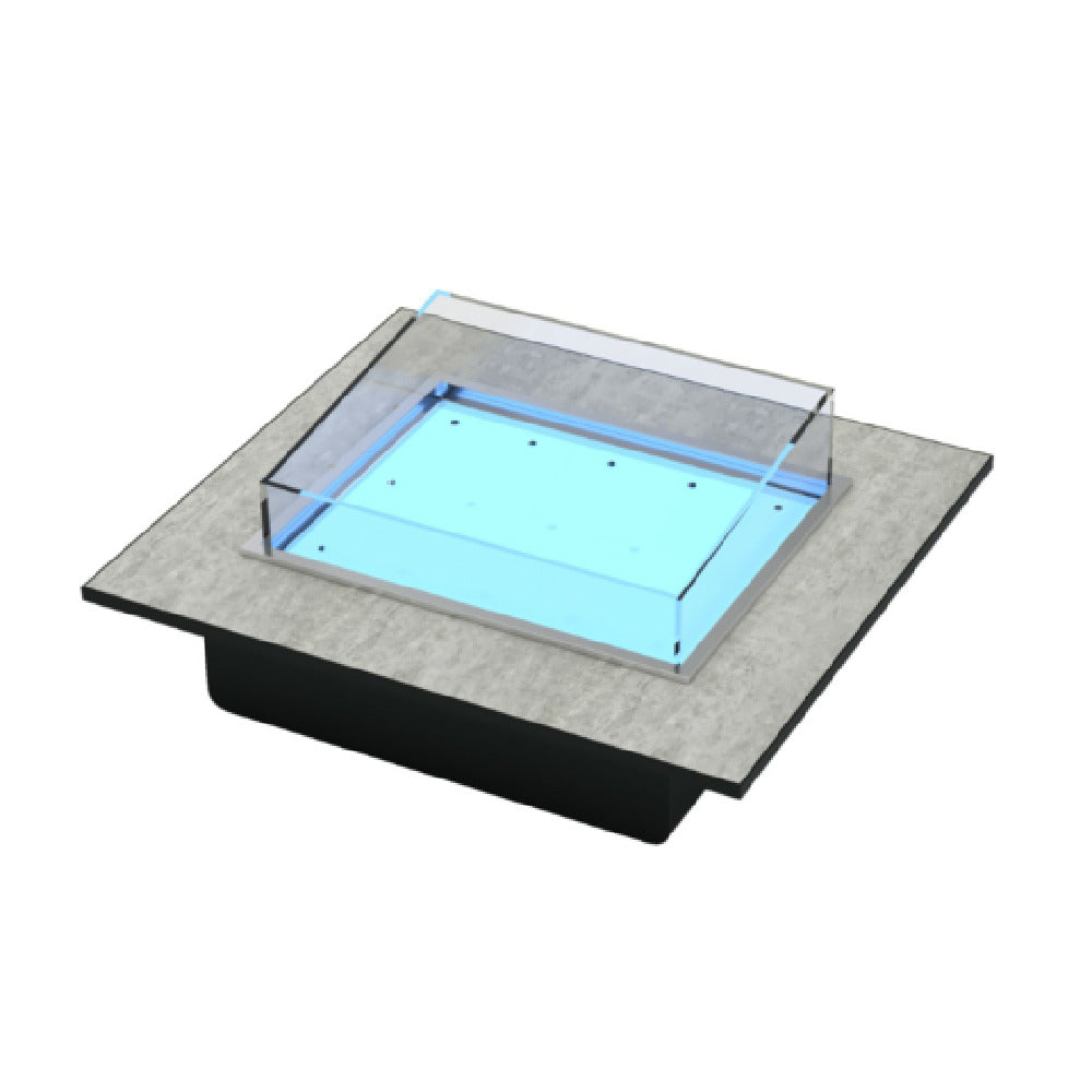 Bon Chef NX-12-SD-B-C Nexus Counter With Built In Seafood Display 1/2 Size 35.5" X 31.5"