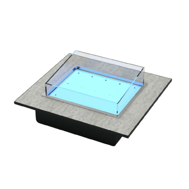 Bon Chef NX-12-SD-B-C Nexus Counter With Built In Seafood Display 1/2 Size 35.5" X 31.5"