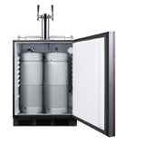 Summit SBC58BLBIADAIFTWINCFB - Beer & Coffee Kegerator, 24" Wide, ADA Compliant