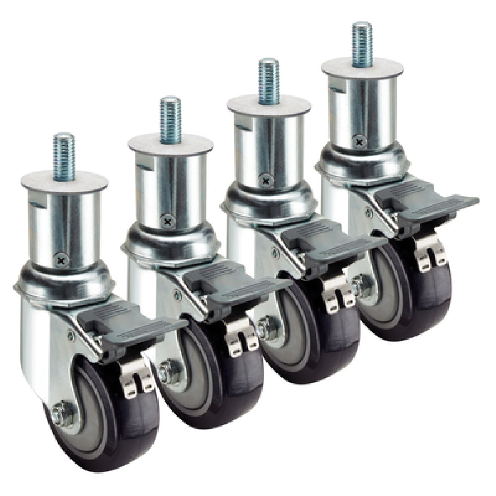 Krowne 28-156S Krowne Adjustable Height 1/2"-13 Threaded Stem Caster 6" To 7" Height Adjustment