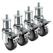 Krowne 28-156S Krowne Adjustable Height 1/2"-13 Threaded Stem Caster 6" To 7" Height Adjustment