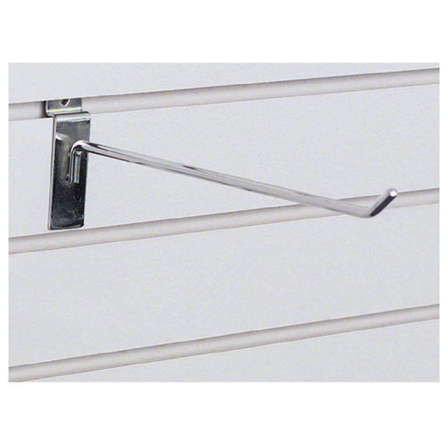 Hubert 58220 - Slatwall Hook, 1/4" Dia. X 10"L, Steel