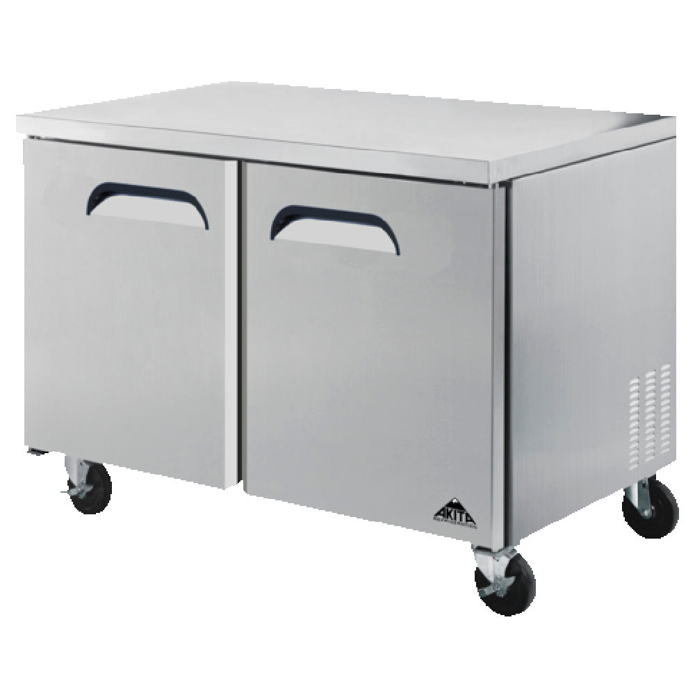 Akita AUF-48 Undercounter Freezer Two-section Self-contained Refrigeration