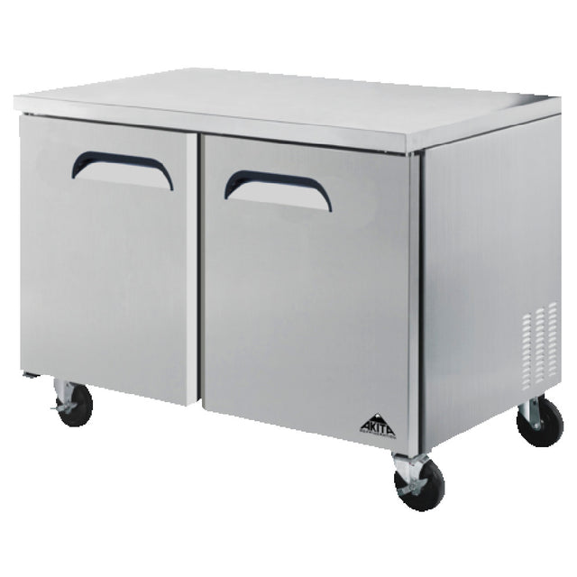 Akita AUF-48 Undercounter Freezer Two-section Self-contained Refrigeration