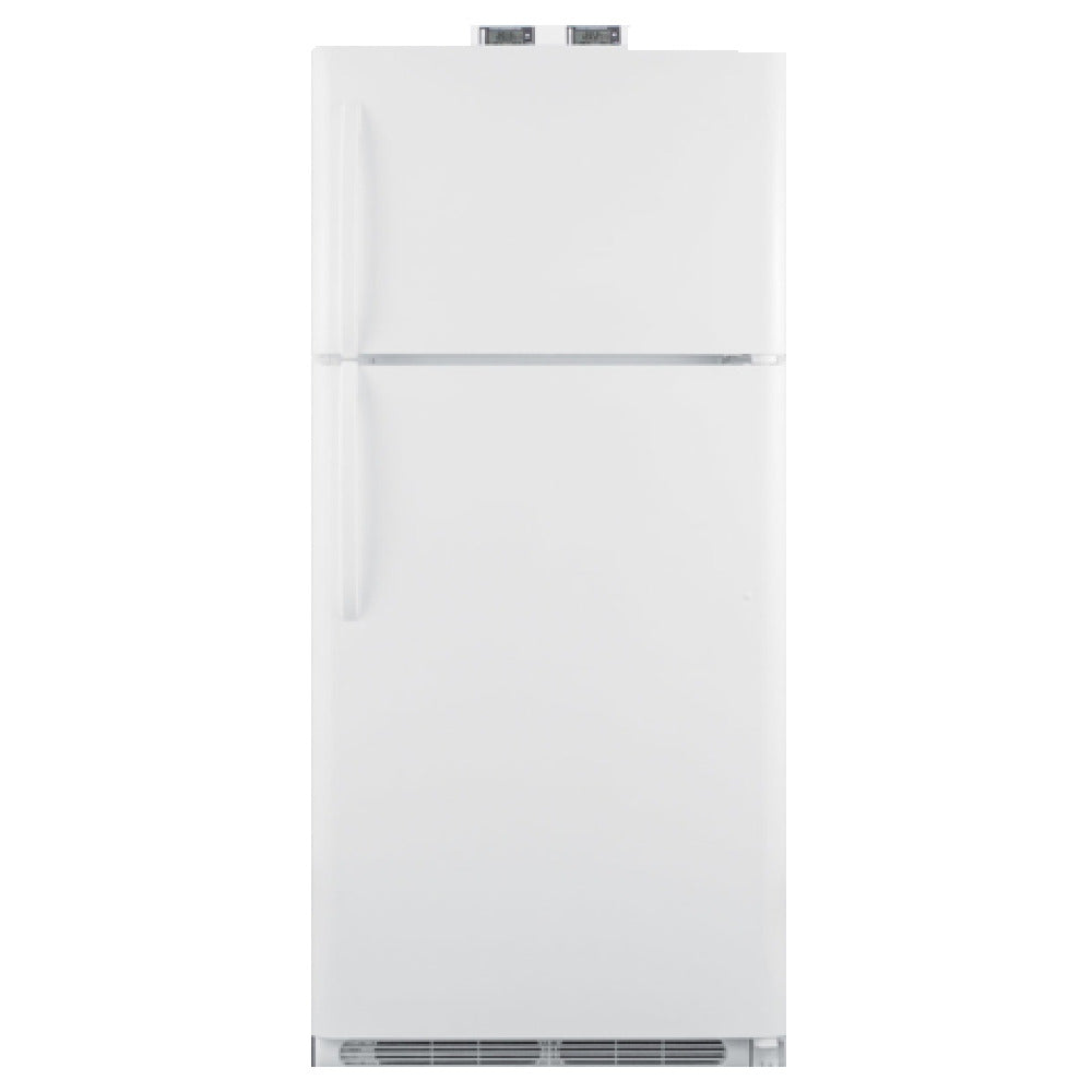 Summit BKRF18W Break Room Refrigerator-Freezer 29.63"W X 30"D X 67.25"H 18 Cu. Ft. Capacity
