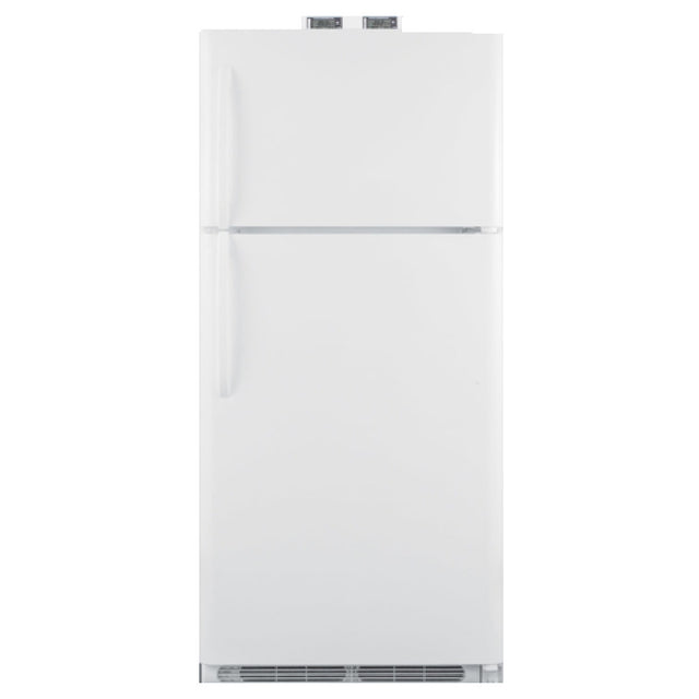 Summit BKRF18W Break Room Refrigerator-Freezer 29.63"W X 30"D X 67.25"H 18 Cu. Ft. Capacity