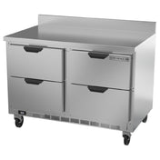 Beverage Air WTRD48AHC-4-FIP Worktop Refrigerator Two-section 35-1/2" Working Height