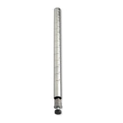 Steel Works Stainless SWP36C Post With Leveling Legs For Wire Shelving 36" Chrome