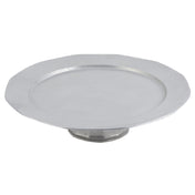 Bon Chef 90989113PWHT Pedestal Tray 15" Dia. X 3-3/4" H Round