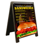 Menu Solutions HBSDCLIP-A Sandwich Board Tent 4" X 6" Insert Double Sided With Clip