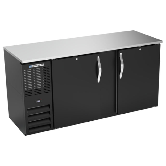 Beverage Air BBN68HC-F-B - Refrigerated Food Rated Back Bar Storage Cabinet, Two-section