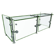 Hatco ORBIT900-04818 Flav-R-Shield® ORBIT900 Food Shield Full Service 2 Bays 48"W X 18"D X Adjustable Up To 23"H
