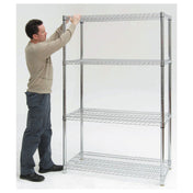 Hubert 21634 - Shelving Unit, Wire, Heavy-duty