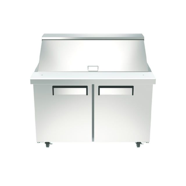 Hubert 136224 - Kratos Mega Top Sandwich / Salad Prep Table, 46.875"W, 9.5 Cu.ft. Interior Capacity