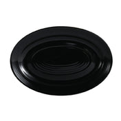 CAC China TG-34-BLK Tango Platter 9-5/8"L X 6-1/2"W X 1"H Oval