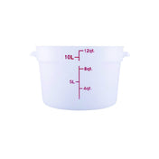 Hubert 24986 - CenPro® Food Storage Container, 12-1/4"W X 12-1/4"D X 8"H, Round