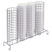 Hubert 79074 - Cup & Lid Dispenser/Rack, 4-compartment, 17" X 4" X 12-1/2"H