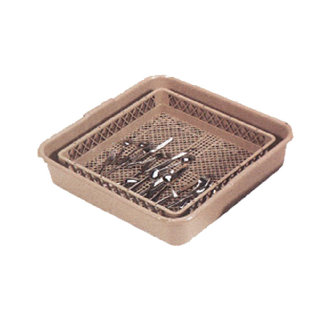 Vollrath 1397 Traex® Flatware Soak & Washing Systems Open Rack (19-3/4"W X 19-3/4"D) & Full Tub (24-1/2"W X 24-3/8"D X 5-1/4"H)