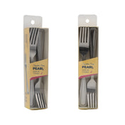 CAC China 2108-05 Pearl Dinner Fork 7 1/2" 18/0 Stainless Steel High Weight
