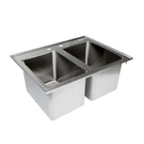 Empura EDIS2101410 - Drop-in Sink, 25"W X 19"D X 10"H Overall Size, 2-compartment