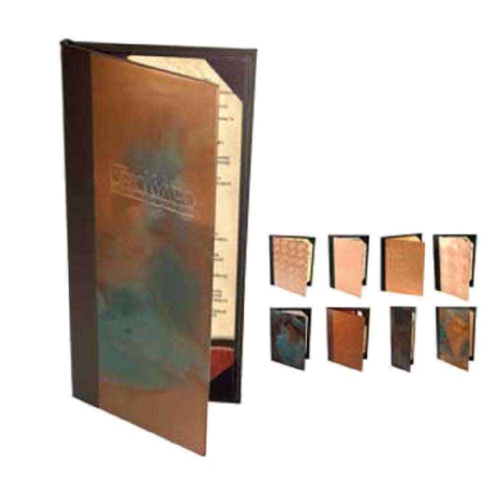 Menu Solutions MCO160A Menu Cover Holds 5-1/2" X 8-1/2" Inserts Triple Panel Booklet With 4 Views