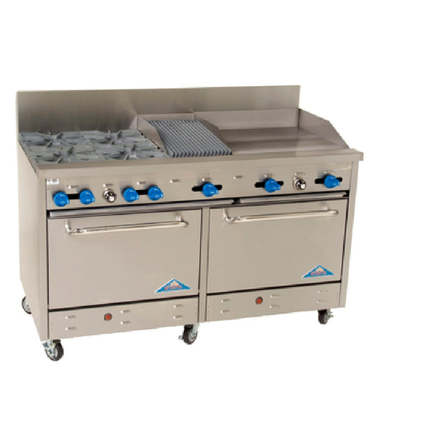 Comstock-Castle F3226-1RB-24B Range Gas 60" Wide