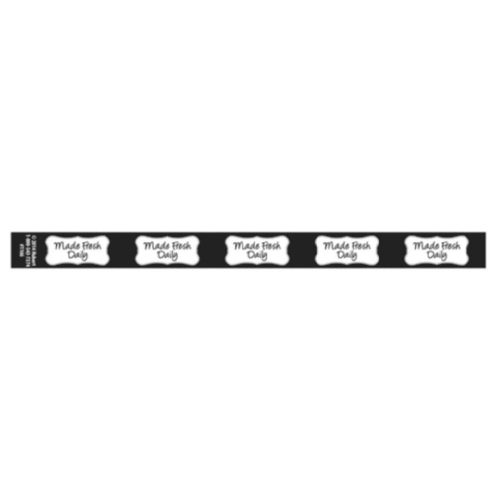 Hubert 93391 - Band-It Food Label, "Made Fresh Daily", 13-3/4" X 1"