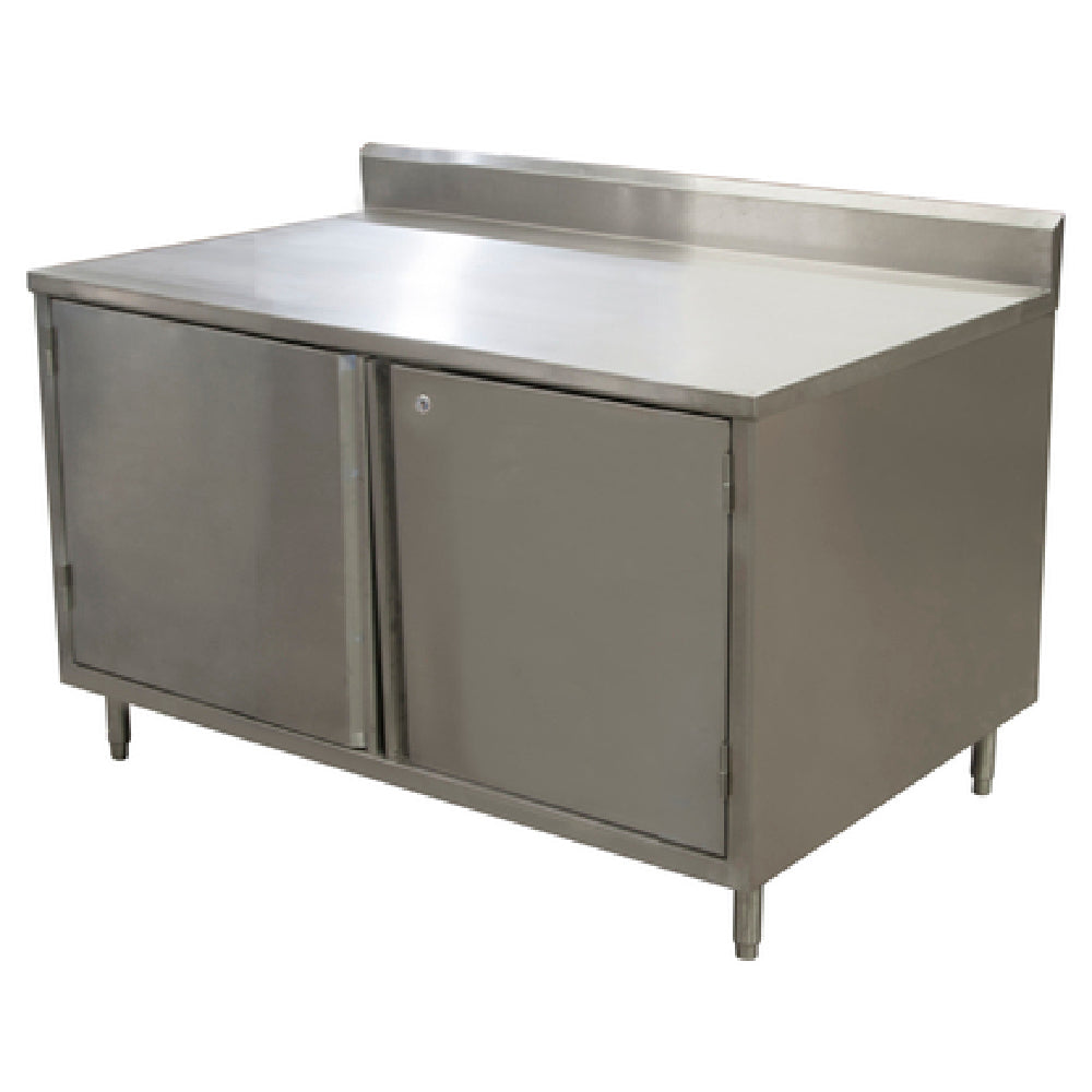BK Resources CSTR5-2460HL Work Table Cabinet Base With Hinged Doors & Lock 60"W X 24"D X 39-3/4"H Overall Size