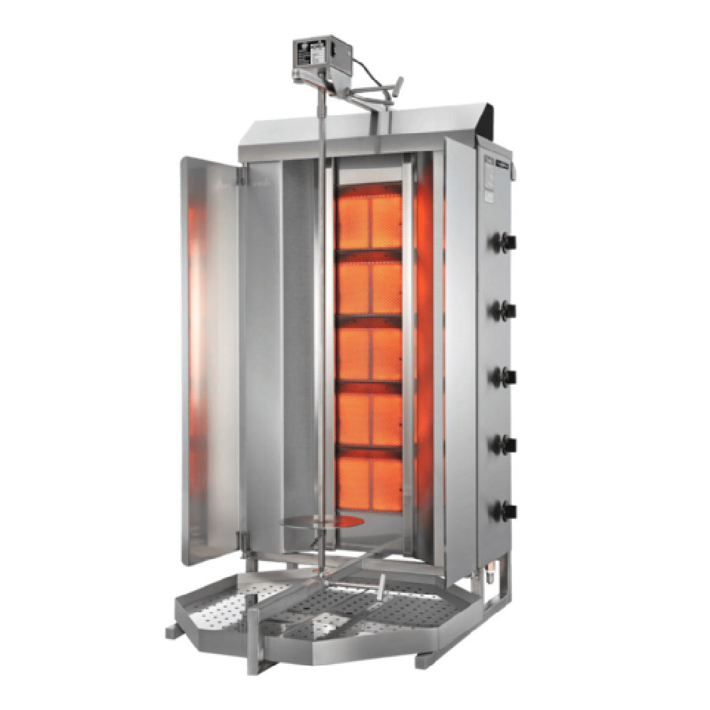 Omcan 49062 (GD5/MU) Trento Potis Doner Kebab Machine/Vertical Broiler Natural Gas