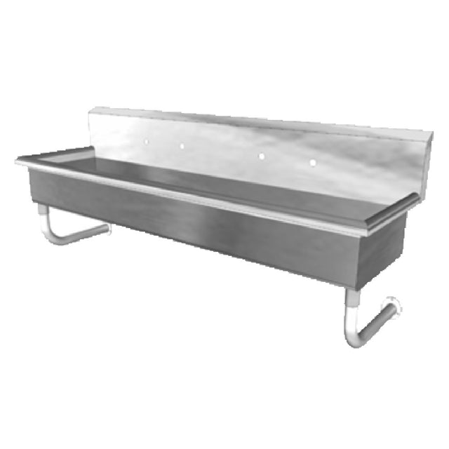 GSW USA ACE-MWS-1848 Multi Wash Hand Sink Wall Mount 48"W X 14" Front-to-back