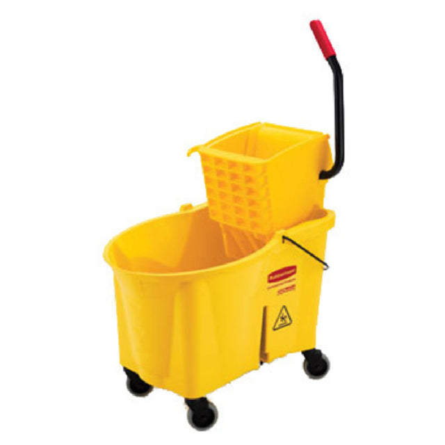 Rubbermaid FG618688YEL WaveBrake® Mopping System 44 Qt. Capacity Side Press