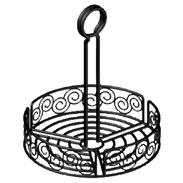 International Tableware WC-800 Table Condiment Caddy 7-1/2" Dia. X 9"H Wire Iron