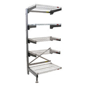 Eagle Q3036VG86A-5 Q-LEVER Cantilever Add-On Shelving Unit 5-tier 37-1/2"W X 35"D X 86"H Overall Size