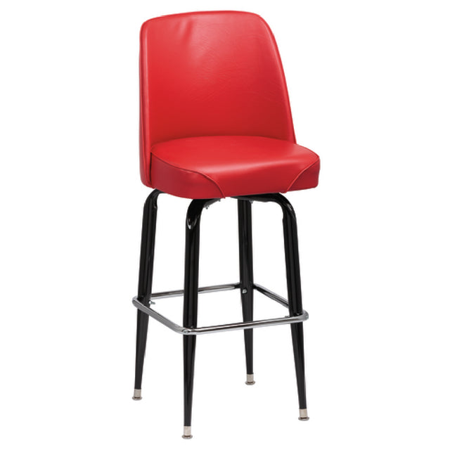 Royal ROY 7714 R - Bucket Bar Stool, High Back, Foam Padded Waterfall Seat