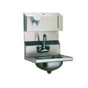 Eagle HSA-10-FDP-1X Hand Sink Wall Mount 13-1/2" Wide X 9-3/4" Front-to-back X 6-3/4" Deep Bowl