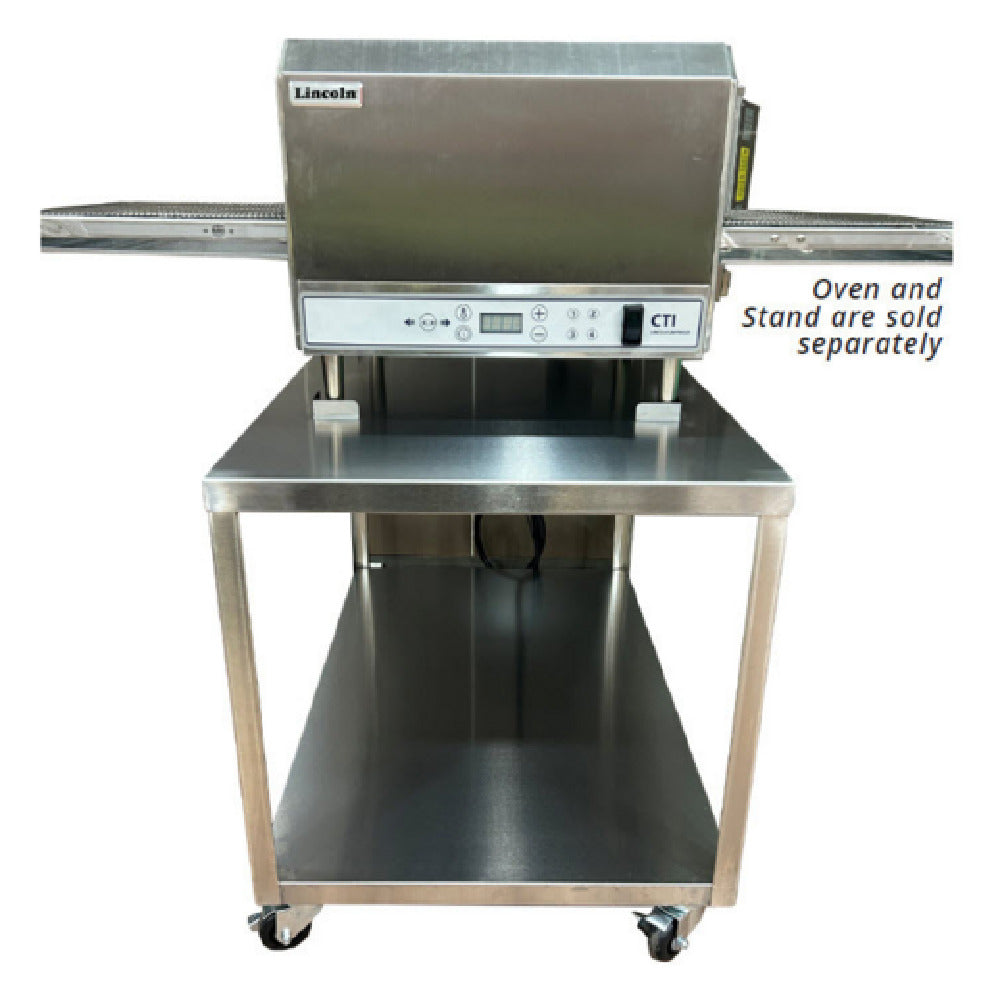 Lincoln 4805 Stand With Bottom Shelf & Casters For Single & Double Stacking